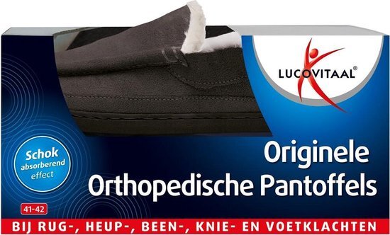 Lucovitaal Pantoffel Orthopedisch Antraciet - Maat 41-42
