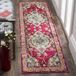 SAFAVIEH Monaco Collection Lopertapijt - 2'2" x 16", roze en multi, boho chic medaillon distressed design, niet-pluizend en onderhoudsvriendelijk, ideaal voor gebieden met veel verkeer in woonkamer