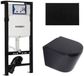 Geberit QeramiQ Dely Toiletset - Mat Zwart