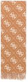 Guess 70x190 Sjaal Latte Logo Brown Vrouw
