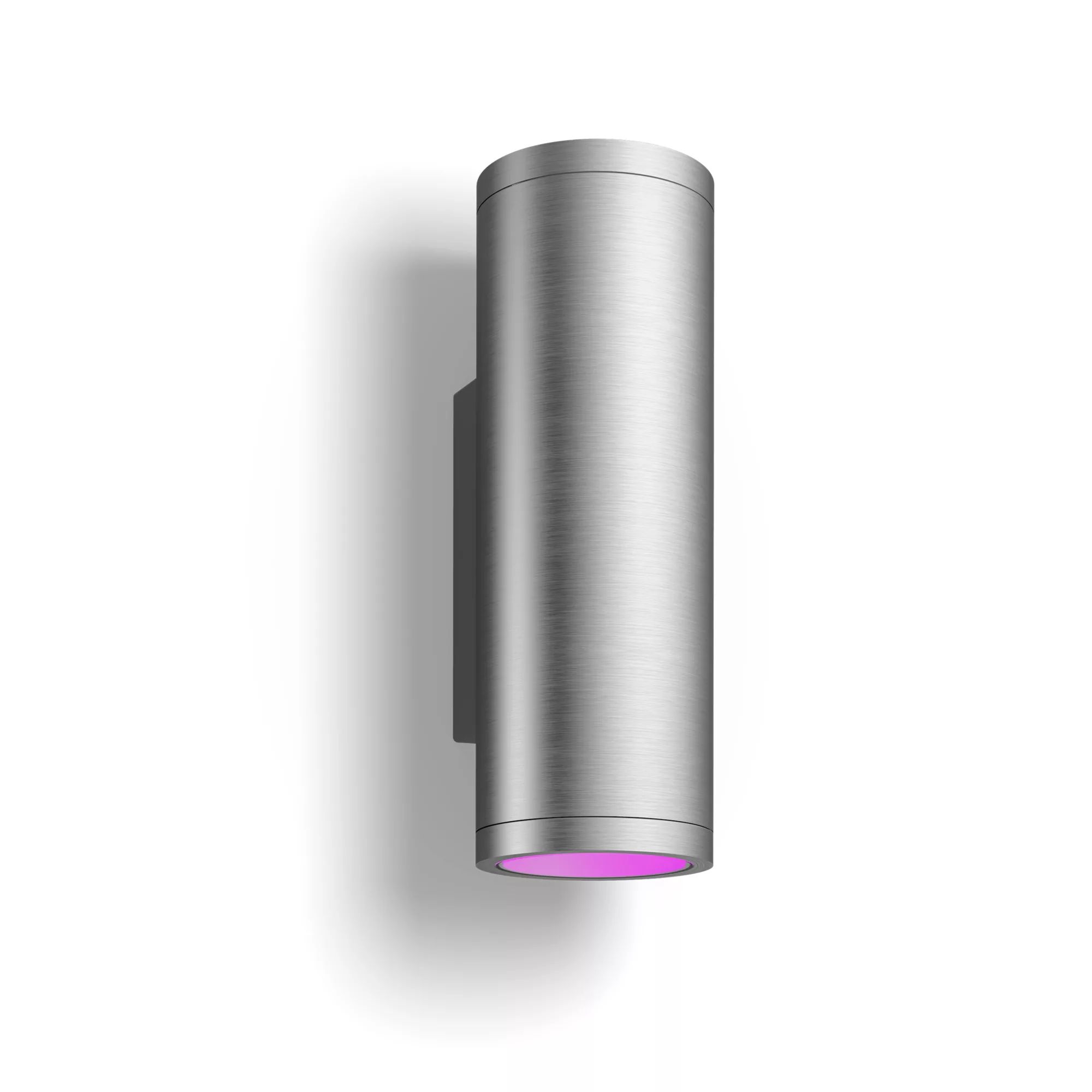 Philips Hue Appear muurlamp - Smart Wall Light - Stainless steel - LED - Variable Color - 2000-6500K - 1200 lm - 8W - Garden/Patio