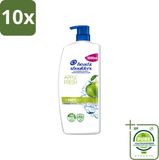 Head & Shoulders 10 x Anti-Roos Shampoo Apple Fresh Pompflacon 1000 ml