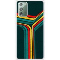Samsung Galaxy Note Retro lines Verstevigd hoesje met sublimatie bedrukking