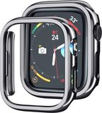 By Qubix Qubix Hard case 41mm (open front) - Zwart (glans) - Geschikt voor Apple Watch 41mm