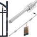 KOTARBAU® Grondgrendel Verzinkt, Staal, Bodemschuif, 800mm, Zilver, Deurslot, Grendel, Staartgrendel, Valgrendel, met Handgreep voor Tuinpoort