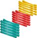 Wan GmbH Set de bandes de fitness en caoutchouc - 5 pièces - Élastique de résistance - Léger, Moyen, Fort - Violet, Rouge, Vert