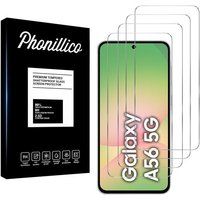 Phonillico® Gehard glas voor Samsung Galaxy A56 5G [Pack 4]