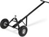Relaxdays aanhangwagen trolley, ook voor caravans, 48x137x72 cm, luchtbanden, tot 250 kg, trekhaakkogel, staal, zwart