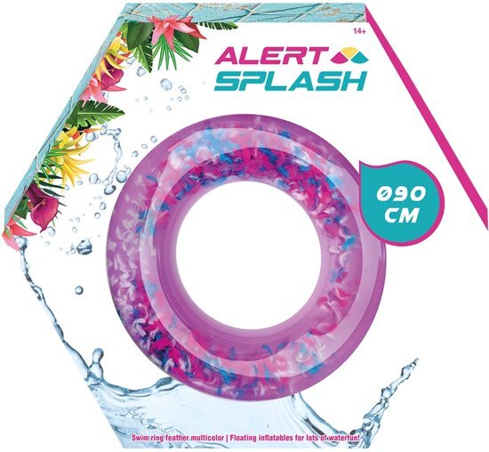 Alert Zwemring Veren - Multicolor - 90 Cm