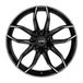 RIAL Lucca 5 trous noir diamant poli façade 8.0Jx20 5x108 ET45