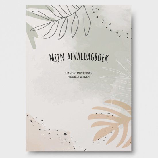 J.C. Journals Afvaldagboek - Invulboek Voor 12 Weken - A4 - J.C. Journals