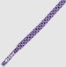 Mr. Lacy 5.5 mm x 130 cm Rond Violet / Wit - Ropies schoenveters