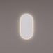 HIPP Design Spiegel Ovaal-Recht PVD Geborsteld Gun Metal met Indirecte LED Verlichting 40 x 90 x 3 cm met Spiegelverwarming, Kleurenwissel en Touch Dimmer