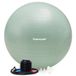 Tunturi Ballon anti-éclatement avec pompe - Ballon de fitness 65 cm - Ballon de yoga - Ballon de Pilates - Ballon de grossesse – 220 kg de poids utilisateur – Inclut une application d'entraînement – Menthe