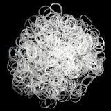 1000 stuks haarelastiekjes, mini kleine haarelastiekjes, elastiekjes, elastisch, scrunchies voor vrouwen, meisjes en heren (transparant)