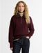 Barbour Jersey Lavensdale Half Zip Fleck Bordeauxrood