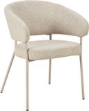 LABEL51 Takumi Eetkamerstoel - Creme - Prestige - Taupe Metaal