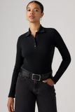 Levi's Rory polo à manches longues - Femme - L - Noir / Anthracite Night