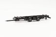 Herpa Tandemwagenchassis voor volumetreinen 7,82 m met wissellaadbak, 2 stuk, schaal 1:87