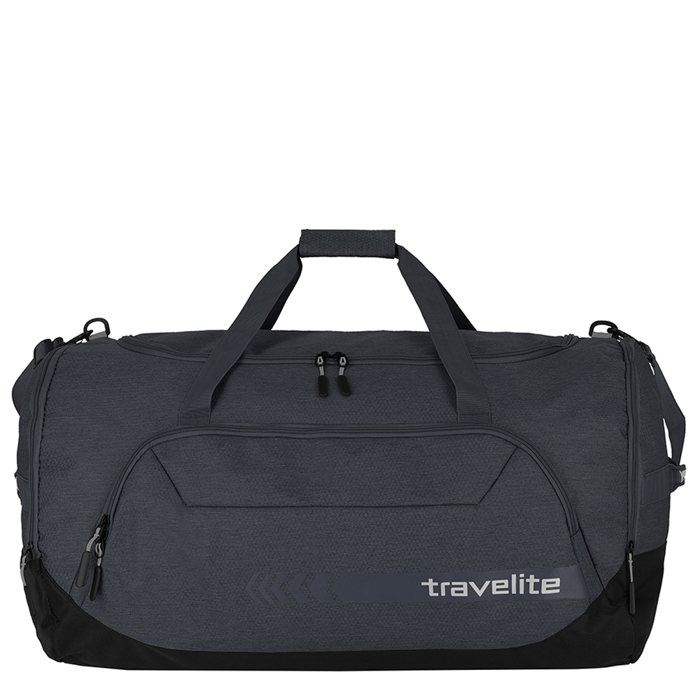 travelite Kick Off Duffle XL dark anthracite Weekendtas Zwart