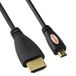 mumbi Micro HDMI-kabel 1080p - vergulde contacten - HDMI Micro Type D High Speed Kabel HDMI 1.4 / aansluitkabel 3 meter