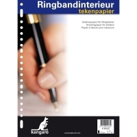 Kangaro ringbandinterieur A 4 blanco 120 grams 50 vel 23 rings