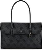 GUESS Kiera Tote Coal Logo Schoudertas Dames Donkergrijs