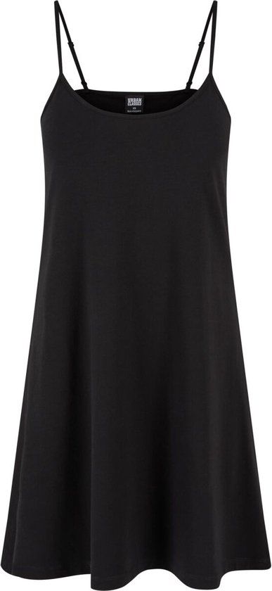 Urban Classics Dames Stretch Jersey Hanger Jurk - Zwart - XS