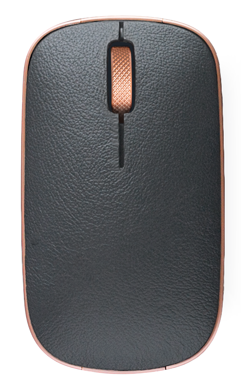 Azio Retro Classic Mouse - Zwart/Koper - 3000 DPI - 180cm Kabel