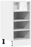 vidaXL Onderkast Riga 40x44,5x81,5 cm bewerkt hout wit