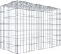 Gabiona Deutschland Anbaugabione Typ 3 100 cm x 70 cm x 50 cm (L x H x T), Maschenweite 5 cm x 10 cm, C-Ring