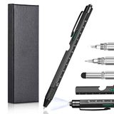 Vinabo Cadeau voor heren, Kerstmis, 9-in-1 multifunctionele pen, originele kerstideeën voor mannen, grappige technische gadgets voor hem, papa, verbinden
