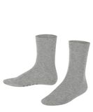 FALKE Cotton Finesse elegant fijn katoen sokken kinderen grijs - maat 23-26