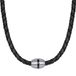 True Rebels Heren Leren Ketting Zwart 48 cm