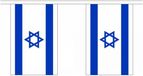 Merkloos / Sans marque Luxe Israel vlaggenlijn - polyester - 900 cm