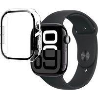Phonillico® Behuizing compatibel met Watch 42mm Serie 10 - Harde beschermhoes transparant scherm gehard glas