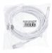 Câble USB-C vers USB-C 30W PD QC3.0 Charge rapide 3m Blanc