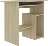vidaXL Bureau 80x45x74 cm bewerkt hout sonoma eikenkleurig