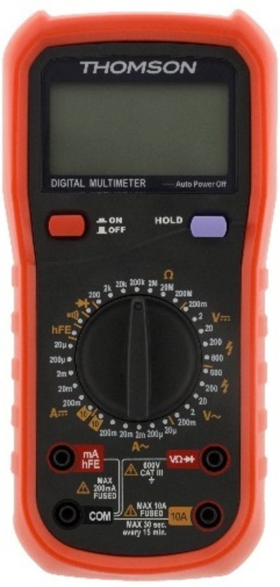 Thomson Digitale Multimeter Schokbestendig 8 Functies