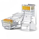 Ugreen - 10x - Stekker Connector Terminal RJ45 8P8C Cat 6 Transparant