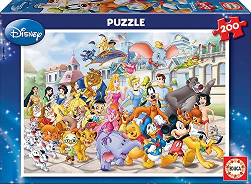 Educa Disney World 13289 - 200 stukjes puzzel - Kinderen vanaf 6 jaar - Disney World
