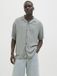 JACK&JONES JJEJEFF SOLID RESORT SHIRT S/S SN Heren Overhemd Korte Mouw Viscose Effen Iceberg Green M