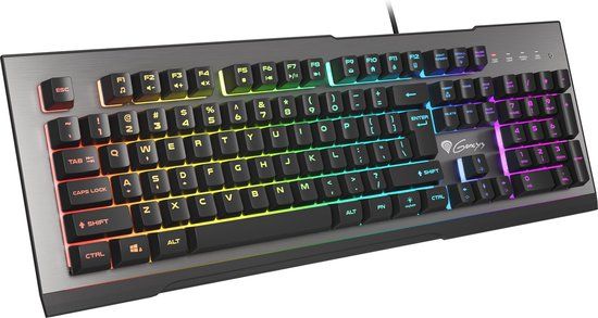 Genesis NKG-1617 Rhod 500 - Gaming Keyboard - RGB - US Layout - Black/Silver