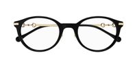 Gucci GG1904OJ Lunettes de Vue Femme Noir Rondes 50mm