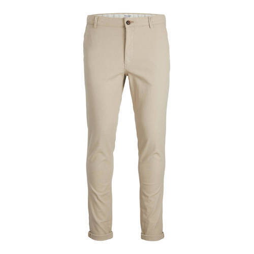 JACK & JONES JACK & JONES PANTS STUDIO slim fit broek JPSTMARCO dune