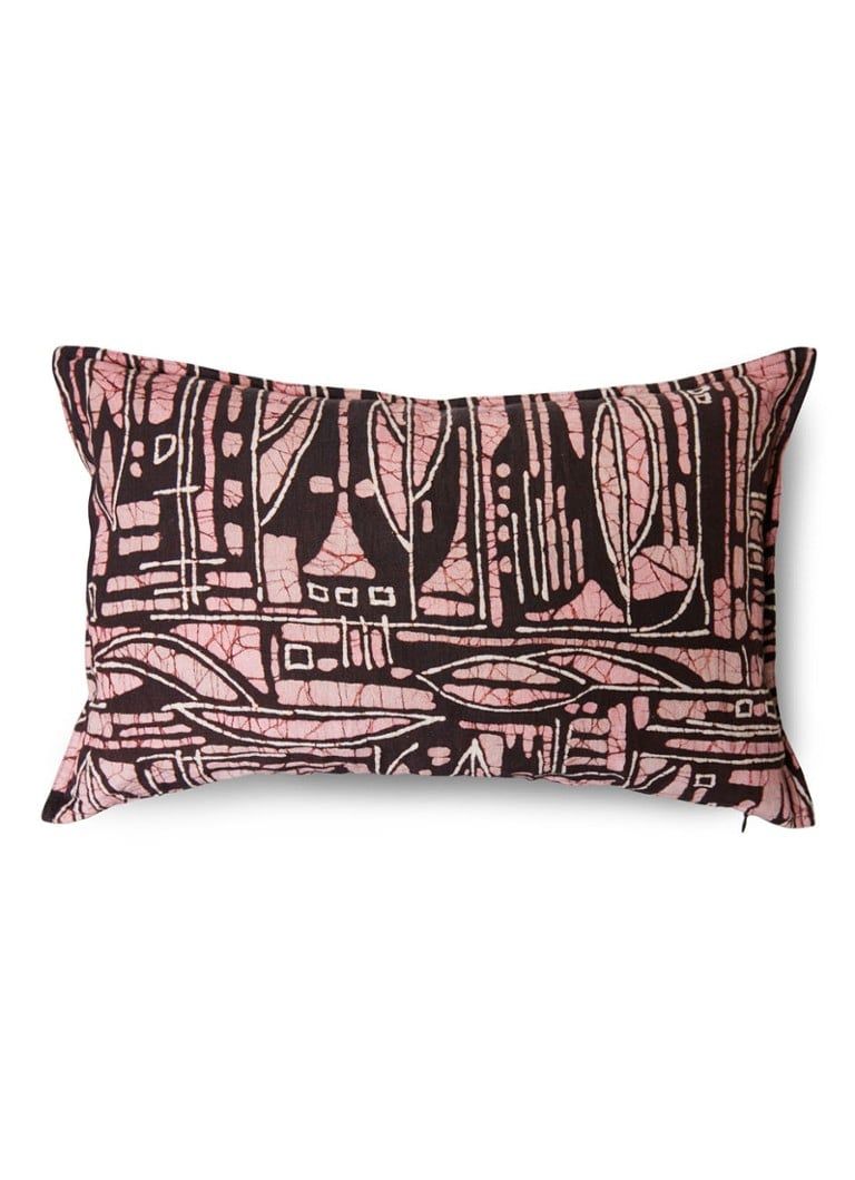 HKliving Eclectic DORIS Sierkussen - 40x60 cm - Rood/Multi
