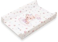 Baby Mix aankleedkussen Beer 47x70 cm roze