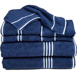 Lavish Home Rio 8-delige 100% katoenen handdoekenset - Navy