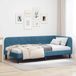 Maison Exclusive - Cadre de lit d'angle bleu 90 x 190 cm velours