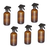 Merkloos Plantenspuit Set van 6 - 500 ml - Bruin
